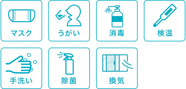 新型コロナウィルスに対する取り組み